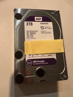 Western Digital WD Purple 3TB HDDのサムネイル