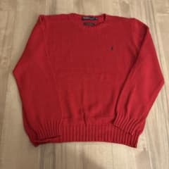 Polo by Ralph Lauren 赤 ニットセーター Mのサムネイル