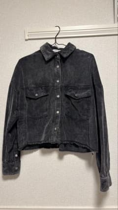 Bershka コーデュロイ ジャケット チャコールグレー Sのサムネイル