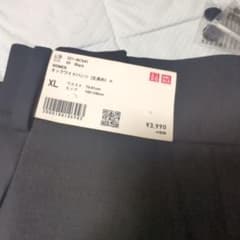 UNIQLO タックワイドパンツ XL 丈長めブラック womenのサムネイル