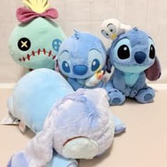 【ディズニー】スティッチ　スクランプ　 ぬいぐるみ ４体