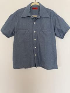 EVISU YAMANE デニムシャツ　半袖　42のサムネイル
