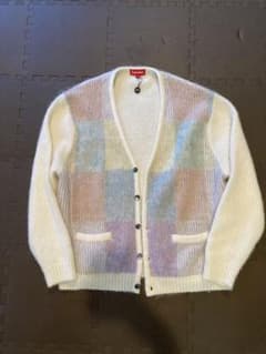 【値下げ交渉可】Supreme Brushed Grid Cardiganのサムネイル