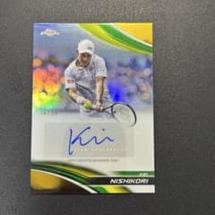 錦織圭　直筆サイン　カード　EPOCH 2枚限定 50枚限定 錦織圭 2025 Topps Chrome 直筆サインカード - メルカリ