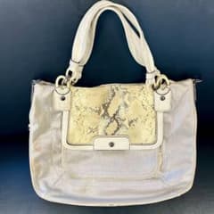 美品 COACH コーチ パイソン トートバッグ L1073 16799 - メルカリ