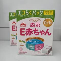 森永 E赤ちゃん エコらくパック 800g (400g×2袋)2箱 - メルカリ