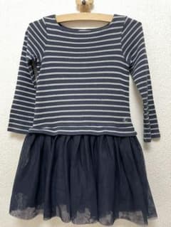 Petit Bateau プチバトー マリニエール切替ワンピース108cmのサムネイル
