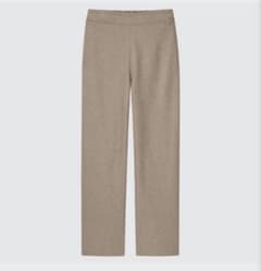 UNIQLO 이지 팬츠 브라운 와이드 팬츠 저지 팬츠