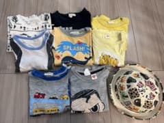 子供用Tシャツ 8枚セット 帽子付きのサムネイル