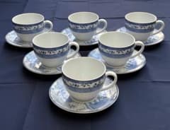 廃盤 WEDGWOOD Home インディゴ カップ＆ソーサー 6客セット - メルカリ