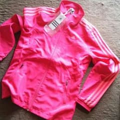 ≪値下げ≫adidas レディース ジャージ上 ピンクのサムネイル
