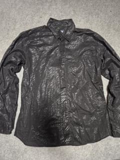 URBAN BOY 長袖シャツ ブラック ゼブラ柄のサムネイル
