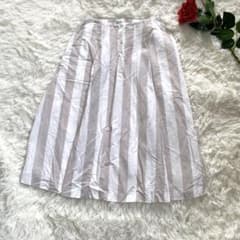 上品 清涼感 美シルエット イネド INED ひざ丈スカート 7のサムネイル