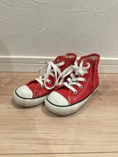 Converse All Star キッズ レッド サイドジップ17cmのサムネイル