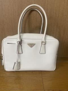 PRADA ハンドバッグ ホワイト サフィアーノレザーのサムネイル