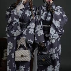 セパレート浴衣セット palelfy パルエルフィー ブラック - メルカリ