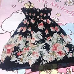 水彩画風薔薇柄キャミワンピース アクシーズ、リズリサ、レッセパッセ好きさんにものサムネイル