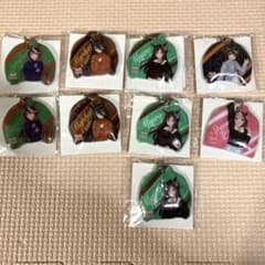 말 딸 보스장형 PVC 키 체인 약 40x40mm 9개 세트 정리 판매