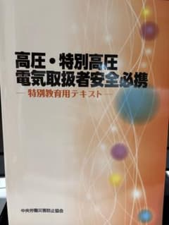 高圧・特別高圧電気取扱者安全必携 特別教育用テキストのサムネイル