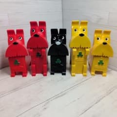 三和銀行 犬 ソフビ 貯金箱 5体セット 当時物 レア 昭和レトロ - メルカリ