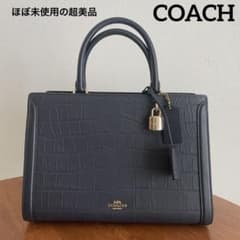 COACH ネイビー ハンドバッグのサムネイル