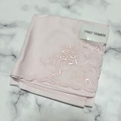 JUNKO SHIMADA ハンカチ ピンク ローズ 刺繍 結婚式 上品
