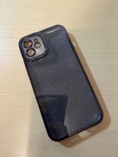 iPhone12用ケース ラメ入り ブラックのサムネイル