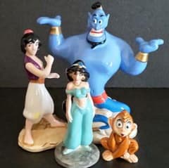 東京ディズニーランド　アラジン ジャスミン ジーニー 陶器製の置物 Disney（ディズニー） ジムショア ジャスミン ＆ ジーニー ランプ