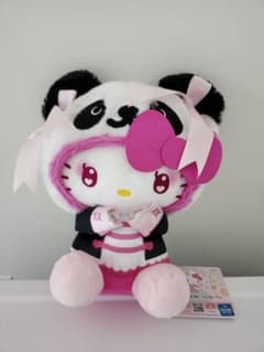 パンダ☆ハローキティ☆中華ロリータBIGぬいぐるみ