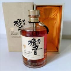 希少 初期【サントリー】響 旧ボトル 裏ゴールドラベル 金キャップ 古