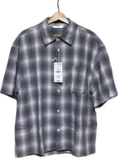 新品ZARAチェック半袖シャツ　リラックスフィットLのサムネイル