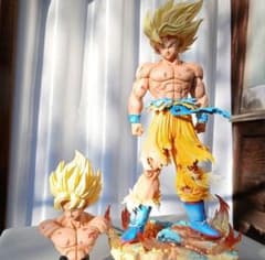 ガレージキットドラゴンボールZ 孫悟空 初超サイヤ人 バストアップ