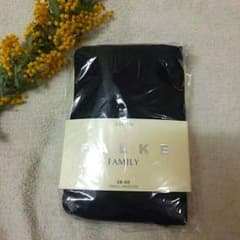 【お値下げ♪】新品未使用！ファルケFALKEコットンタイツ黒のサムネイル