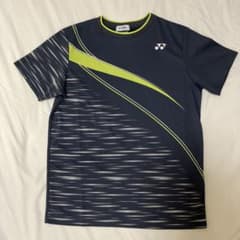 YONEX バドミントンシャツ L ネイビー/ライムのサムネイル