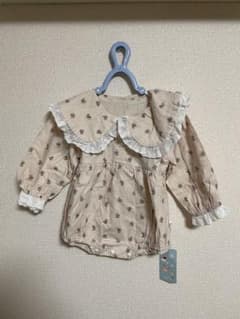 【新品タグ付き】Jaydyequ 花柄 長袖ロンパース レース襟 80のサムネイル