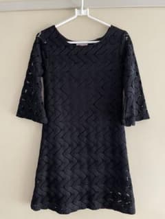 美品D.Oディーオー♡ベルスリーブ6分袖膝丈ワンピースのサムネイル