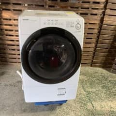 L897R SHARP ドラム式洗濯乾燥機 2022年製 ES-S7G-WR - メルカリ