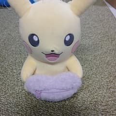 ポケットモンスター ピカチュウ ぬいぐるみポーチ ふわふわハート　2個セットのサムネイル