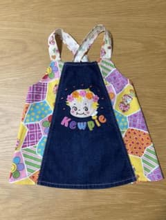 【値下げ】 MINI-K キユーピー刺繍デニムエプロンチュニック 平成レトロのサムネイル
