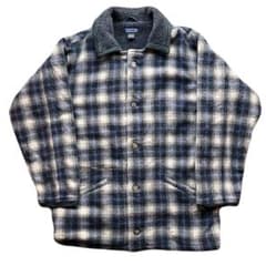 90s Patagonia パタゴニア ウールアルパカコート オンブレチェック