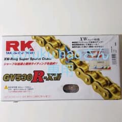 RK ゴールドチェーン GV530R-XW 110L&スプロケット17Tのサムネイル