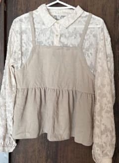 シースルー トップス　L