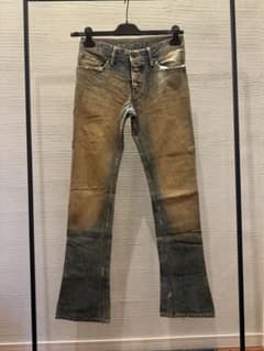 00s L.G.B. mud coated flare denim pants - メルカリ 