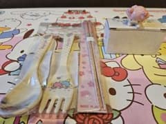 リトルツインスターズ 箸&箸置き &スプーン フォーク セットのサムネイル