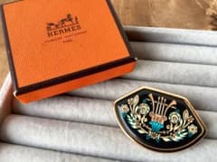 HERMES】エルメス エマイユ 七宝 ブローチ - メルカリ