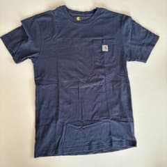 Carhartt ポケットTシャツ ネイビー S - 4