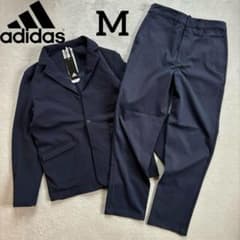 新品 adidas アディダス スーツ セットアップ 上下 ネイビー M - メルカリ