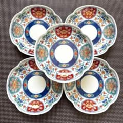 未使用】有田焼 其泉窯 染錦四方木甲草花文 銘々皿5枚 - メルカリ