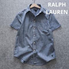 ラルフローレン メンズライク ポニー刺繡 デニム シャンブレーシャツ