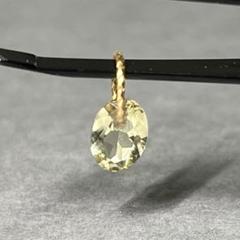 Hariqua レモンクォーツ ピュア チャーム ペンダントトップ 18金